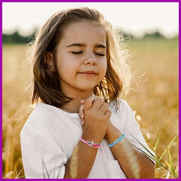 30 Pcs Adjustable Nylon Cross Bracelets, Handmade Friendship Gifts for Women Men - Picture 6 of 8